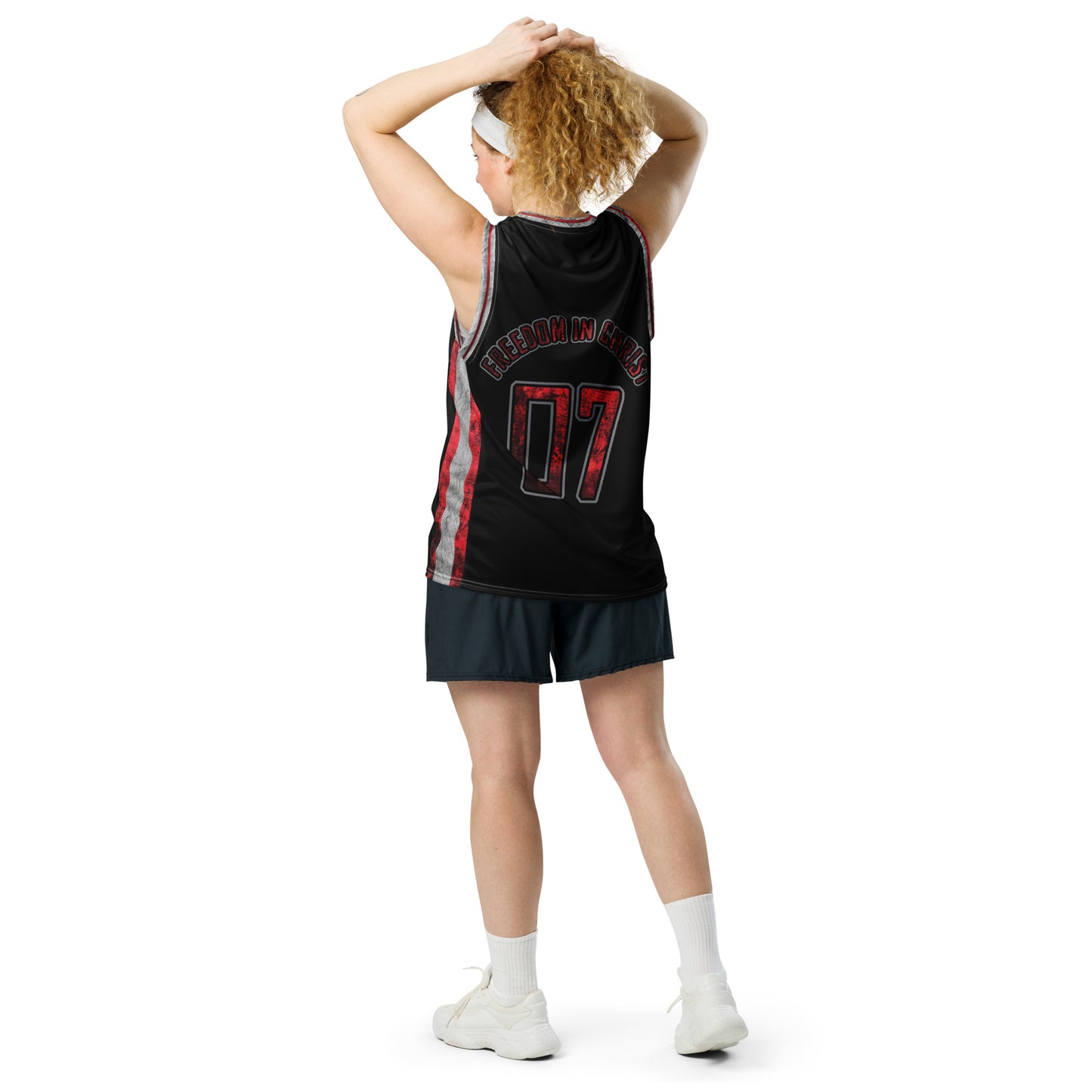 AsKing Jesus - Freedom in Christ Basketball Singlet