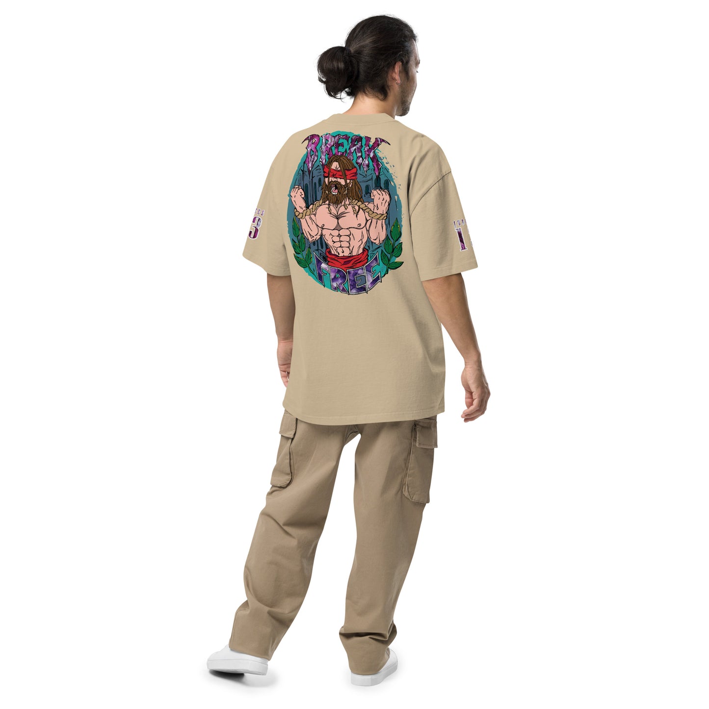 Break Free - Samson Oversized faded t-shirt